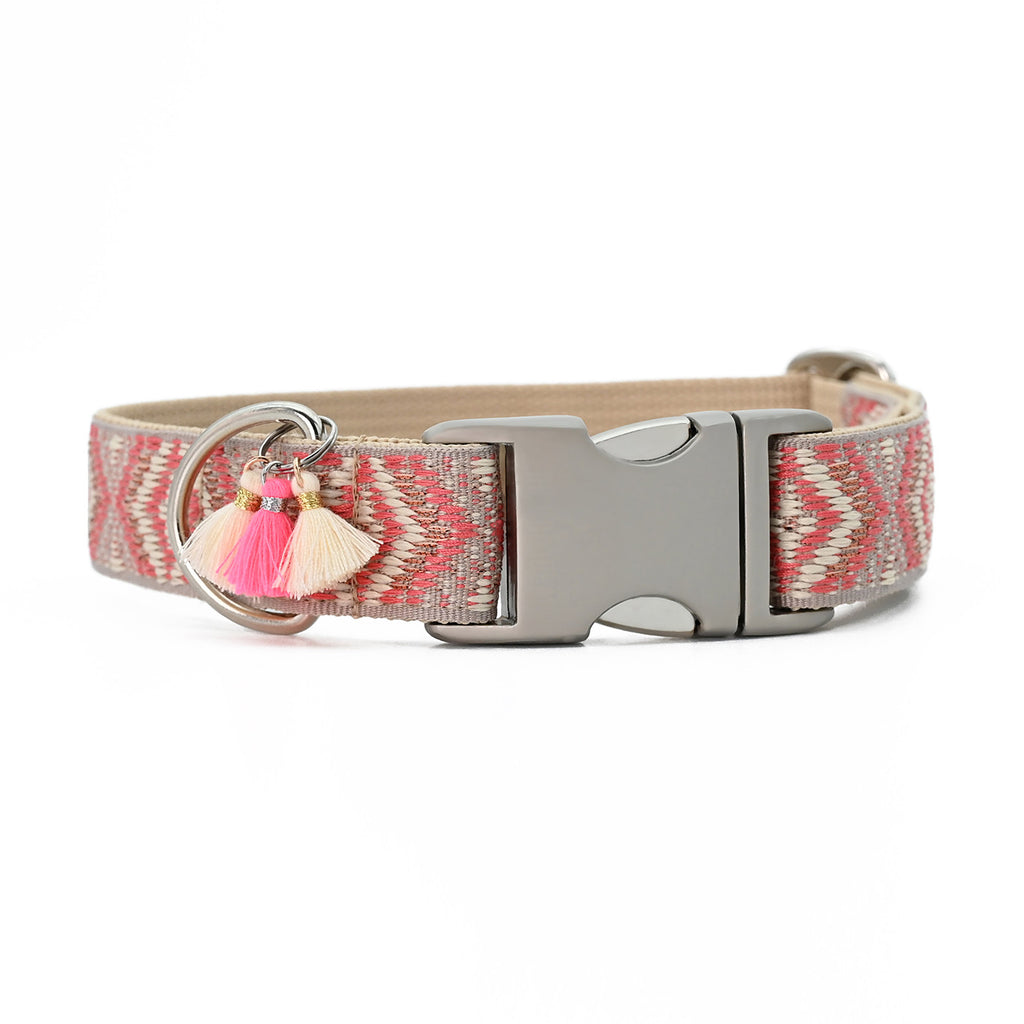 Boho Hundehalsband Coral