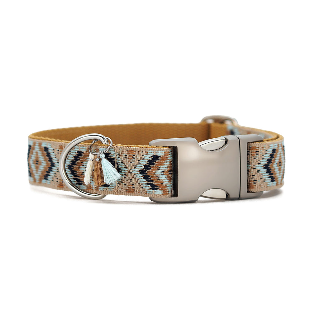 Boho Hundehalsband Mokka